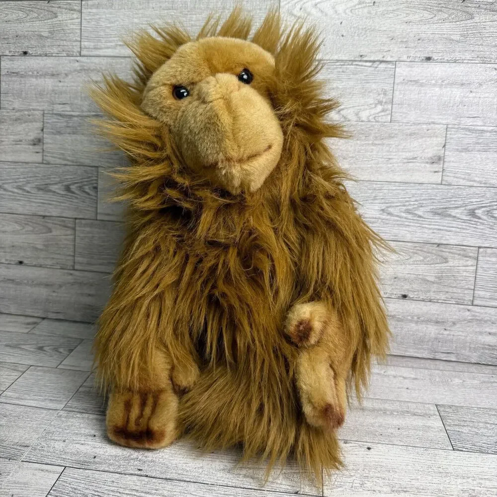 Toys By Daphne Monkey Hand Puppet Brown Hands go together Plush Pretend Play 12